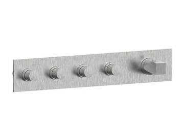 ALINE 49600V4 - 5 hole thermostatic stainless steel shower mixer by Rubinetterie Frattini - view 2